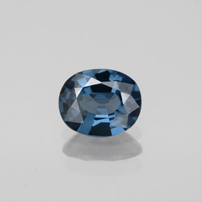 Spinelle bleue naturelle coupe ovale, 0,83 ct, VVS-VS
