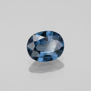 Spinelle bleue naturelle coupe ovale, 0,83 ct, VVS-VS
