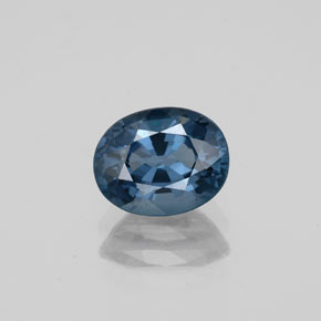 Spinelle bleue naturelle coupe ovale, 1,46 ct, VS