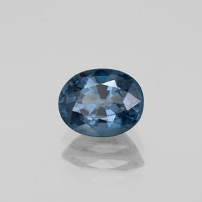 Spinelle bleue naturelle coupe ovale, 1,46 ct, VS