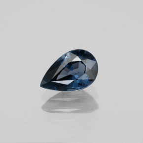 Spinelle bleue naturelle en forme de poire, 0,95 ct, SI