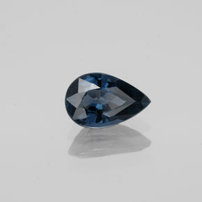 Spinelle bleue naturelle en forme de poire, 0,95 ct, SI