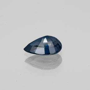 Spinelle bleue naturelle en forme de poire, 0,95 ct, SI
