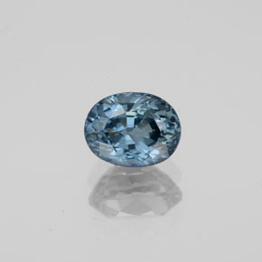 Spinelle bleue naturelle coupe ovale, 1,20 ct, VVS
