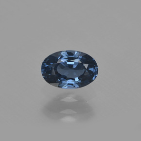 Spinelle bleue naturelle coupe ovale, 0,74 ct, VS