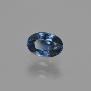 Spinelle bleue naturelle coupe ovale, 0,74 ct, VS