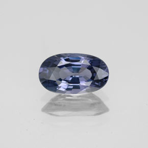 Spinelle bleue naturelle coupe ovale, 1,28 ct, VVS