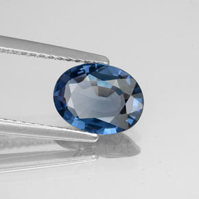 Spinelle bleue naturelle coupe ovale, 1,22 ct, VS