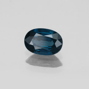 Spinelle bleue naturelle coupe ovale, 1,14 ct, VS-SI