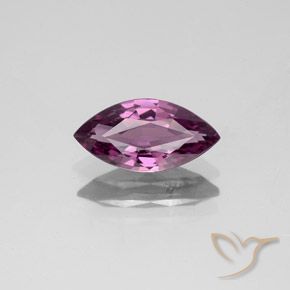 Spinelle pourpre naturelle marquise, 1,35 ct, VS