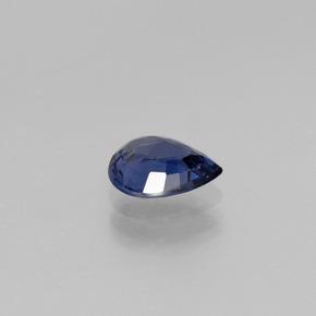 Spinelle bleue naturelle en forme de poire, 1,04 ct, VVS-VS