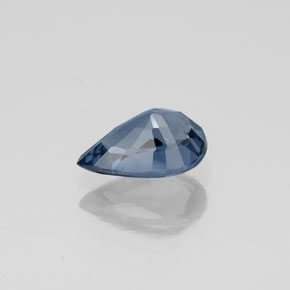 Spinelle bleue naturelle en forme de poire, 1,29 ct, VS