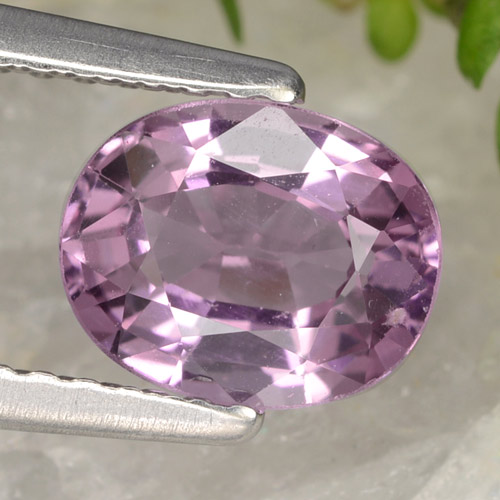 Spinelle pourpre naturelle coupe ovale, 1,33 ct, VS