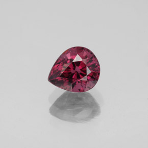 Spinelle rouge naturelle en forme de poire, 1,06 ct, VS