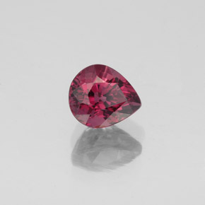 Spinelle rouge naturelle en forme de poire, 1,06 ct, VS