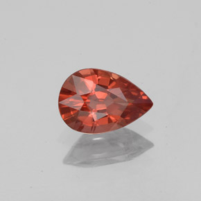 Spinelle rouge naturelle en forme de poire, 0,98 ct, VS