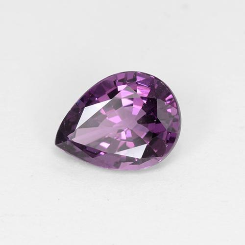 Spinelle pourpre naturelle en forme de poire, 1,02 ct, VS