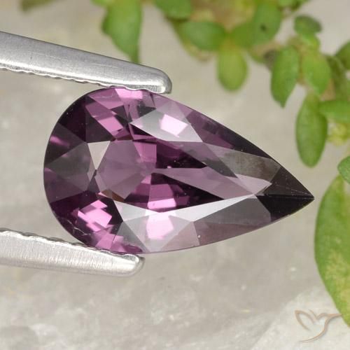 1.06ct Naturel Violet foncé Spinelle, En forme de poire, VVS
