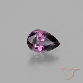 Spinelle pourpre naturelle en forme de poire, 1,00 ct, VVS