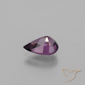 Spinelle pourpre naturelle en forme de poire, 1,00 ct, VVS