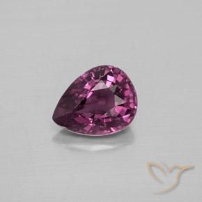 Spinelle pourpre naturelle en forme de poire, 1,29 ct, VS