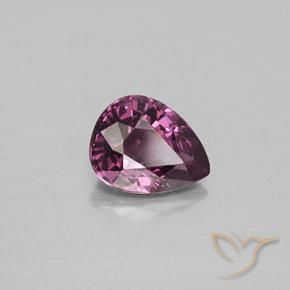 Spinelle pourpre naturelle en forme de poire, 1,29 ct, VS
