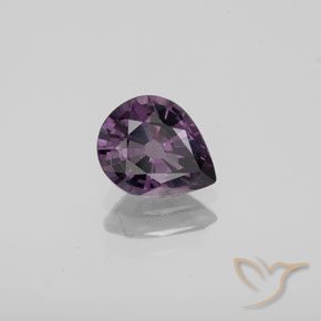 Spinelle Violet foncé naturelle En forme de poire, 1.08 ct, VVS-VS