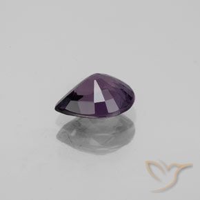 Spinelle Violet foncé naturelle En forme de poire, 1.08 ct, VVS-VS