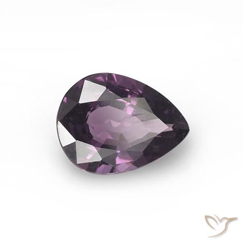 Spinelle Violet foncé naturelle En forme de poire, 0.99 ct, VS