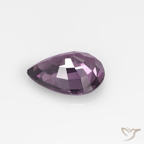 Spinelle Violet foncé naturelle En forme de poire, 0.99 ct, VS