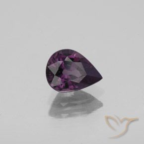Spinelle Violet foncé naturelle En forme de poire, 1.07 ct, VVS-VS