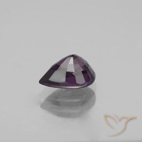 Spinelle Violet foncé naturelle En forme de poire, 1.07 ct, VVS-VS