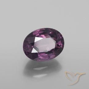 Spinelle Violet foncé naturelle ovale, 1.56 ct, VS