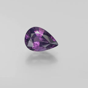 Spinelle Pourpre moyen-foncé naturelle En forme de poire, 1.64 ct, VVS