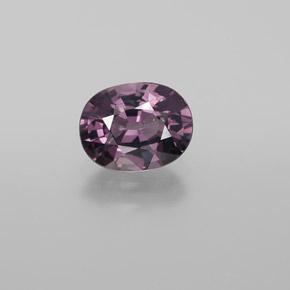 Spinelle pourpre naturelle coupe ovale, 1,58 ct, VVS