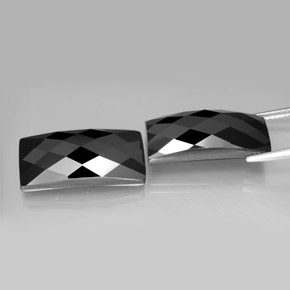 Achetez naturel 24,71ct noir spinelle gems, baguette, en provenance thaïlande chez gemselect. en stock, livraison internationale!
