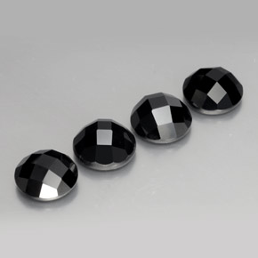 Achetez naturel 14,07ct noir spinelle gems, coupe roude, en provenance thaïlande chez gemselect. en stock, livraison internationale!
