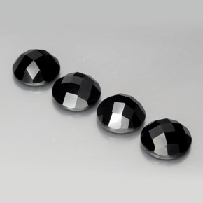 Achetez naturel 13,66ct noir spinelle gems, coupe roude, en provenance thaïlande chez gemselect. en stock, livraison internationale!