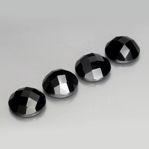 Achetez naturel 13,66ct noir spinelle gems, coupe roude, en provenance thaïlande chez gemselect. en stock, livraison internationale!