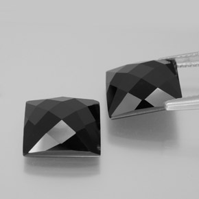 Achetez naturel 16,18ct noir spinelle gems, carré, en provenance thaïlande chez gemselect. en stock, livraison internationale!