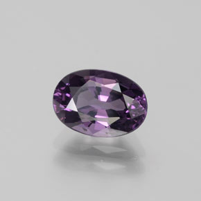 Spinelle pourpre naturelle coupe ovale, 1,48 ct, VVS