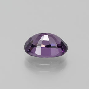 Spinelle pourpre naturelle coupe ovale, 1,48 ct, VVS