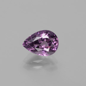 Spinelle pourpre naturelle en forme de poire, 1,47 ct, VS
