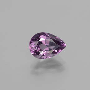 Spinelle pourpre naturelle en forme de poire, 1,47 ct, VS