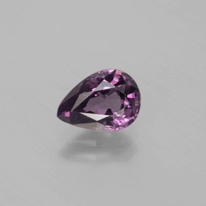 Spinelle Violet foncé naturelle En forme de poire, 1.35 ct, VVS