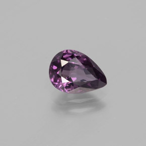 Spinelle Violet foncé naturelle En forme de poire, 1.35 ct, VVS