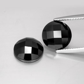 Achetez naturel 8.16ct Noire Spinelle gems, Coupe roude, En provenance Thaïlande chez GemSelect. En stock, livraison internationale!