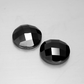 Achetez naturel 8.16ct Noire Spinelle gems, Coupe roude, En provenance Thaïlande chez GemSelect. En stock, livraison internationale!