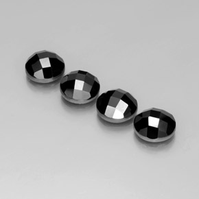 Achetez naturel 13.63ct Noire Spinelle gems, Coupe roude, En provenance Thaïlande chez GemSelect. En stock, livraison internationale!