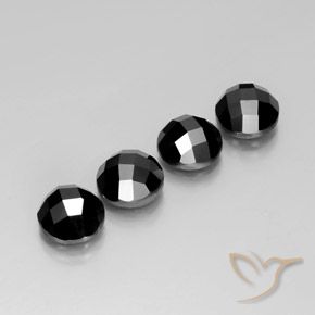 Achetez naturel 15,88ct noir spinelle gems, coupe roude, en provenance thaïlande chez gemselect. en stock, livraison internationale!